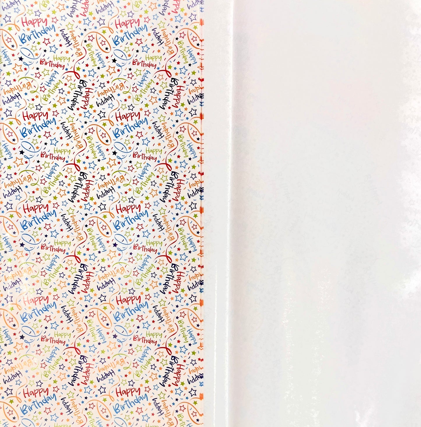 Happy Birthday Printed Gift Wrapping Papers