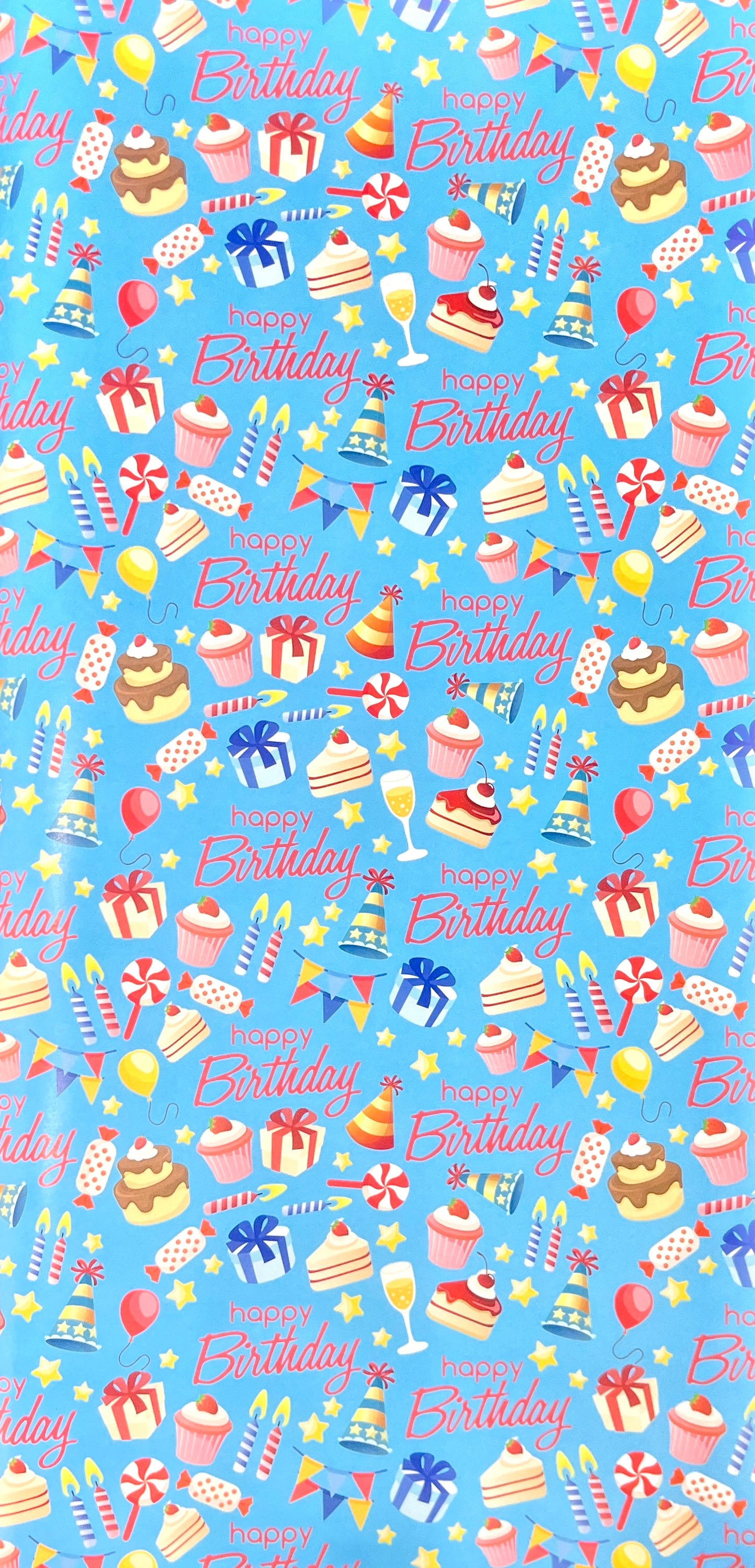 Happy Birthday Printed Gift Wrapping Papers