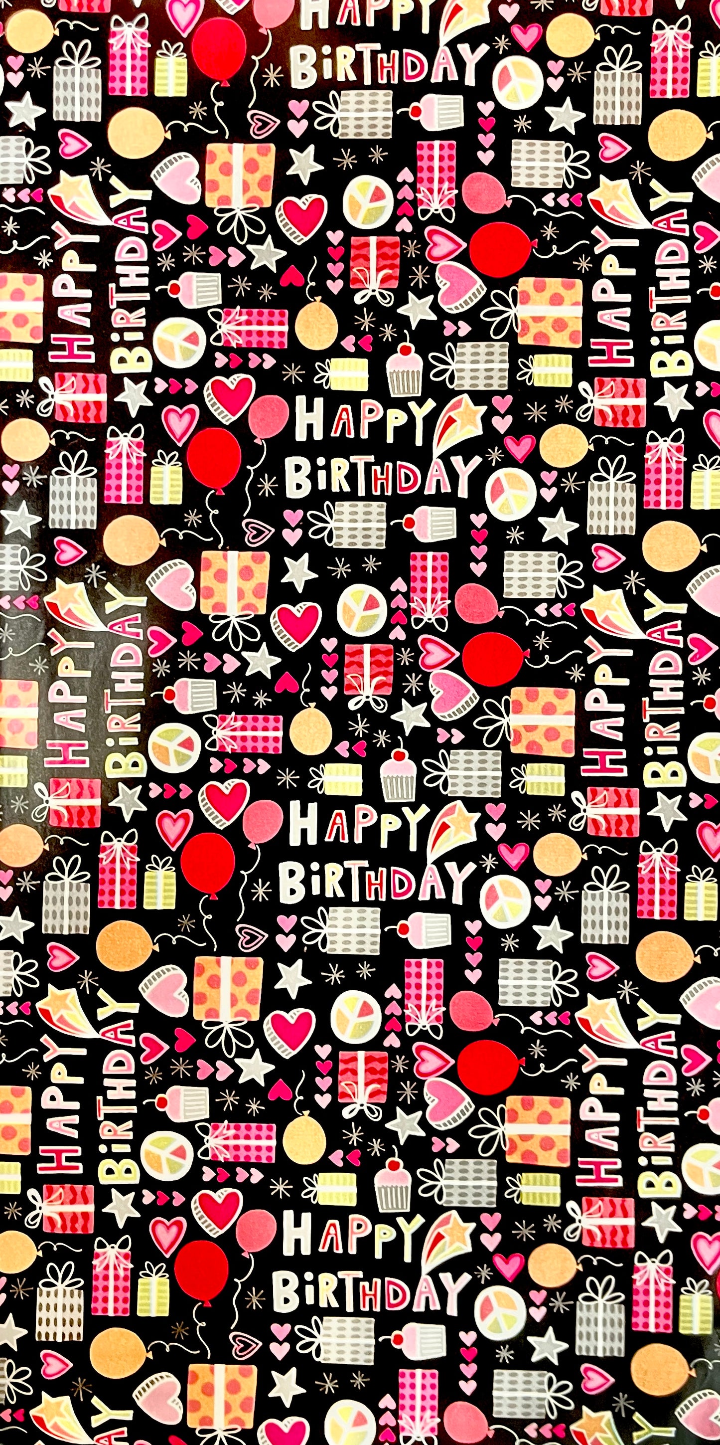 Happy Birthday Printed Gift Wrapping Papers