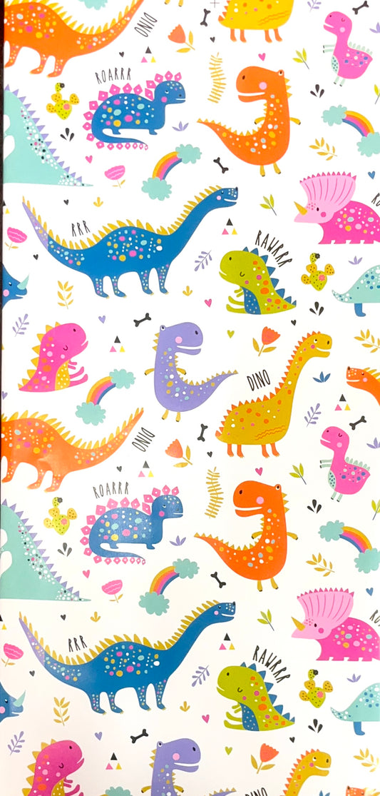 Dinosaur Print Gift Wrapping Paper