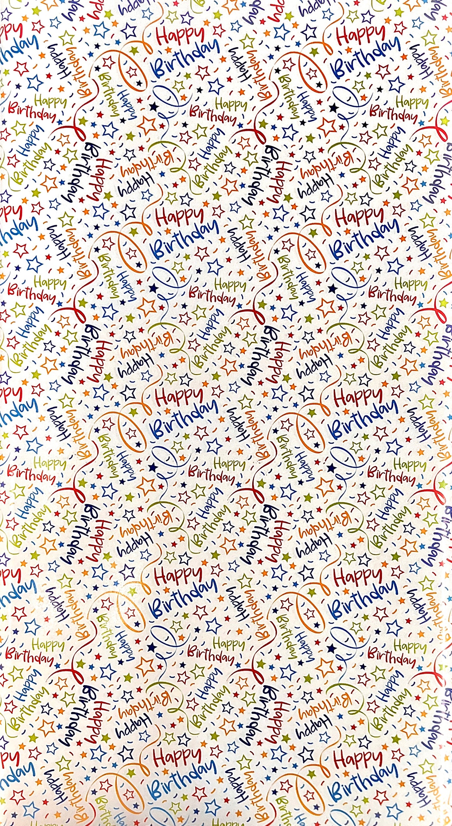 Happy Birthday Printed Gift Wrapping Papers