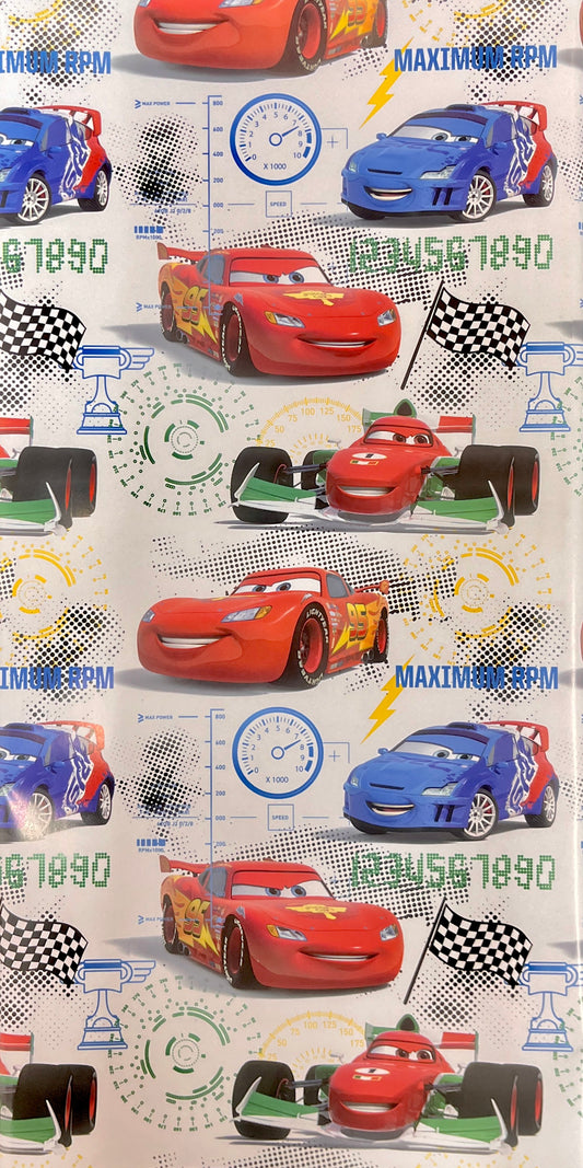 Cars Print Gift Wrapping Paper