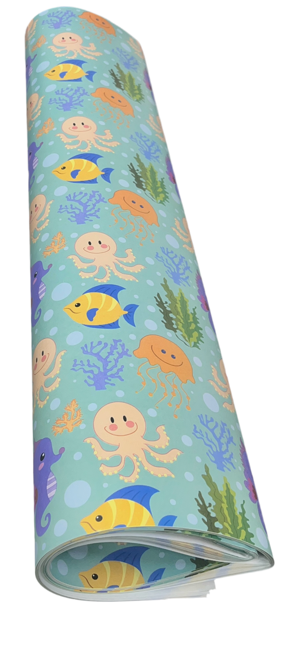 Aquatic Themed Gift Wrapping Paper