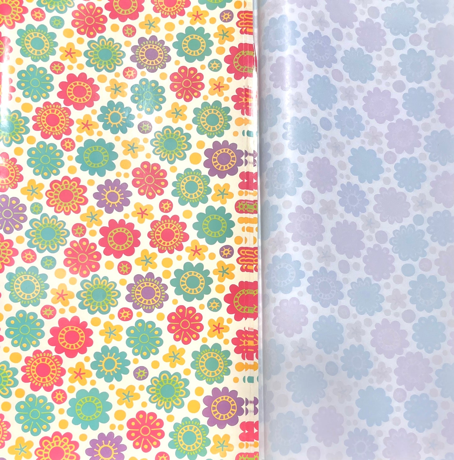 Mix Flower Printed Wrapping Paper ( Pack of 25 )