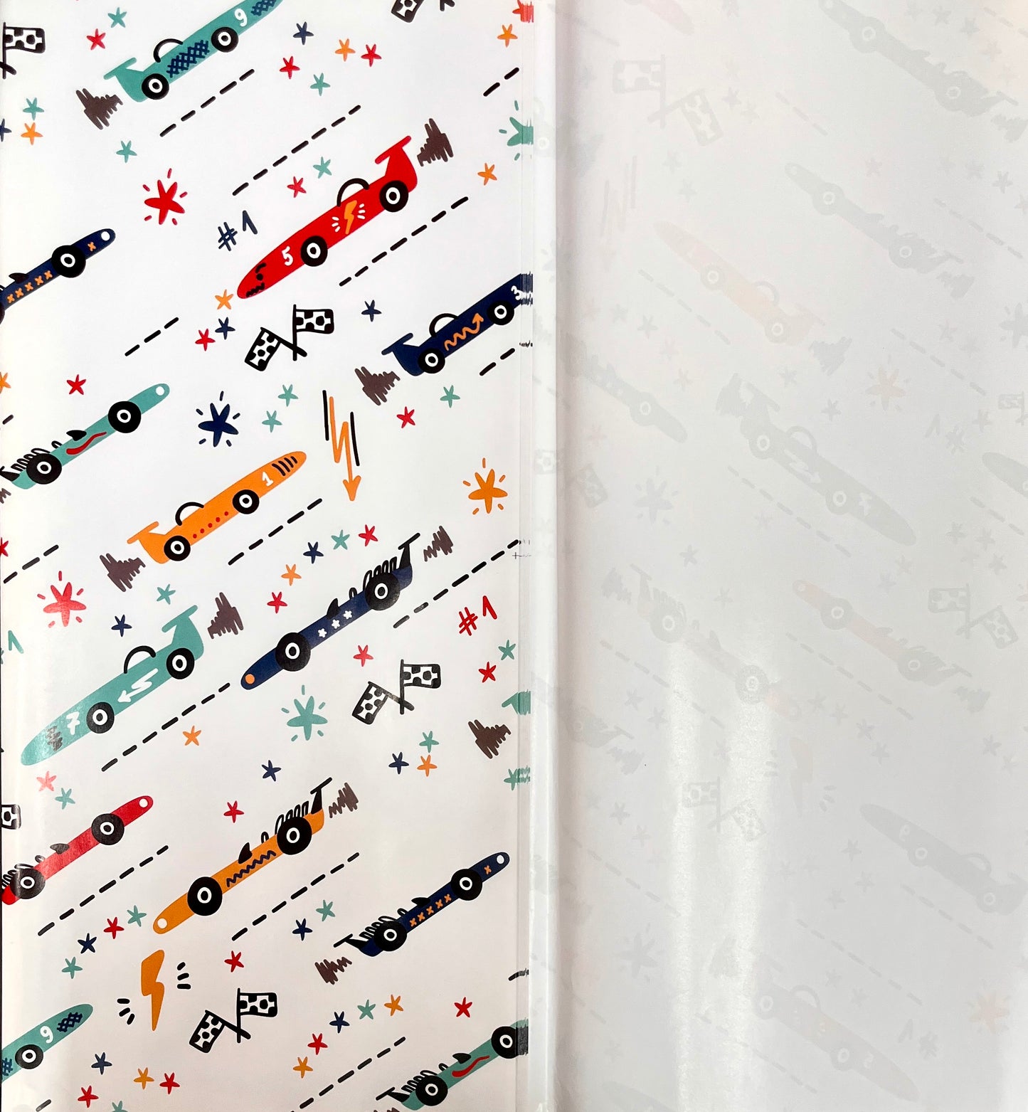 Cars Print Gift Wrapping Paper